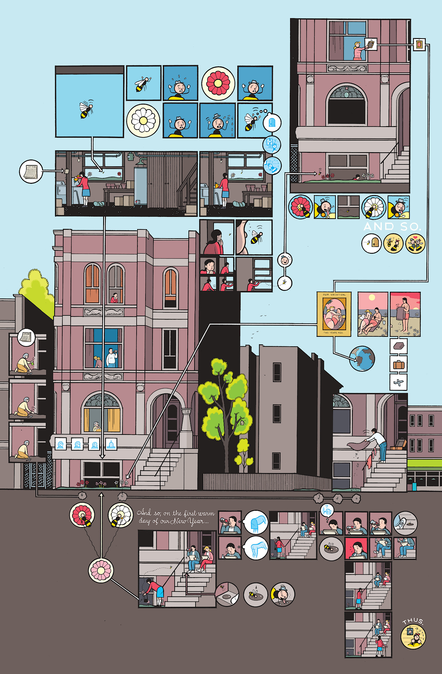 © Chris Ware, «Building Stories – Spring», 2012