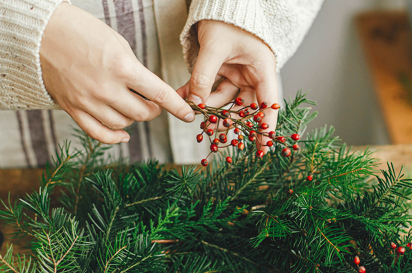 Workshop – Adventskranz stecken